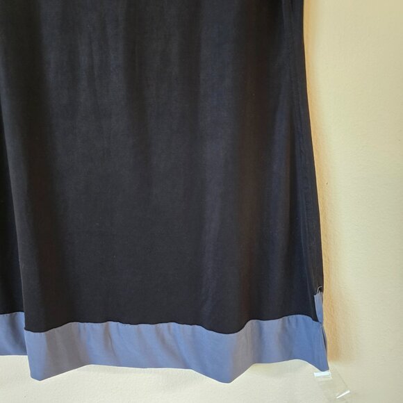 Dotti Black SS Mini Dress Scoop Neck Grey Trim Med/Lge? - Picture 9 of 16